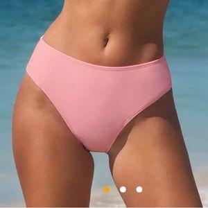 NWT CUPSHE Pink Coverage Swim Bottoms